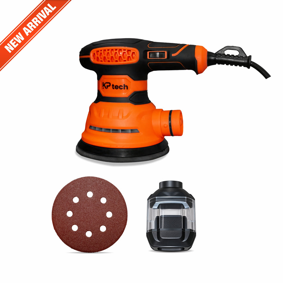 KP Tech Orbital Sander 320 W, 125 mm | 5", 6000-13000 RPM