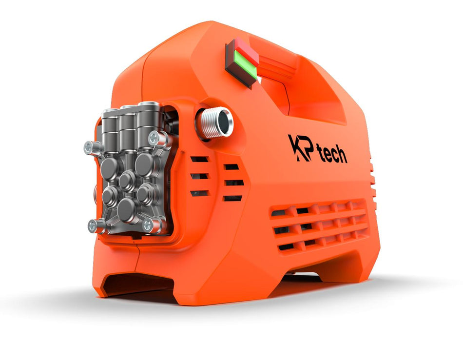 KP Tech High pressure washer 1500W | Pressure:120Bar(1750PSI) | With auto stop system and 3 axial-plunger wobble-plate pump and 1 set of water spary gun