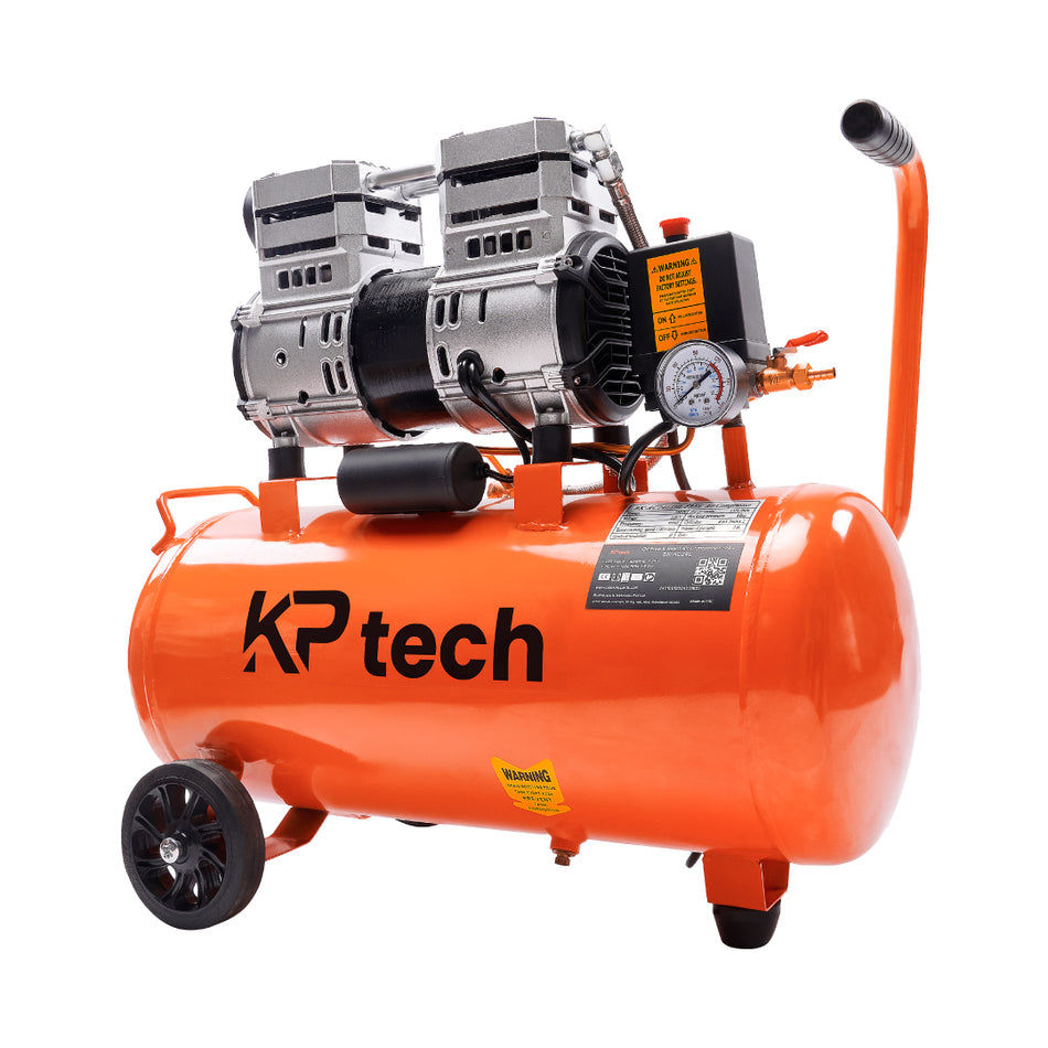 KP Tech Oil free and silent Air compressor 750W | 24L Tank