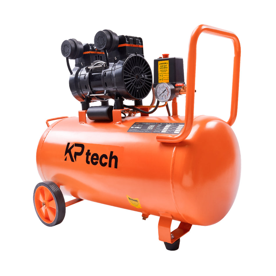 KP Tech Oil free and silent Air compressor 1560W | 50L Tank