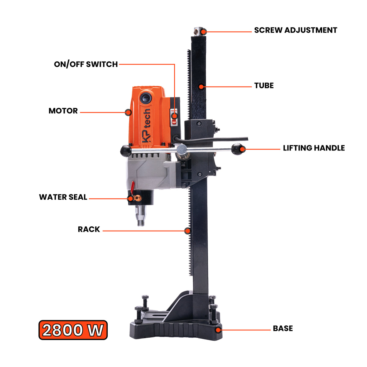 Cutter Kp KP Tech Core Cutter 2800W | 800 RPM | With Drilling Stand and Leakage ...