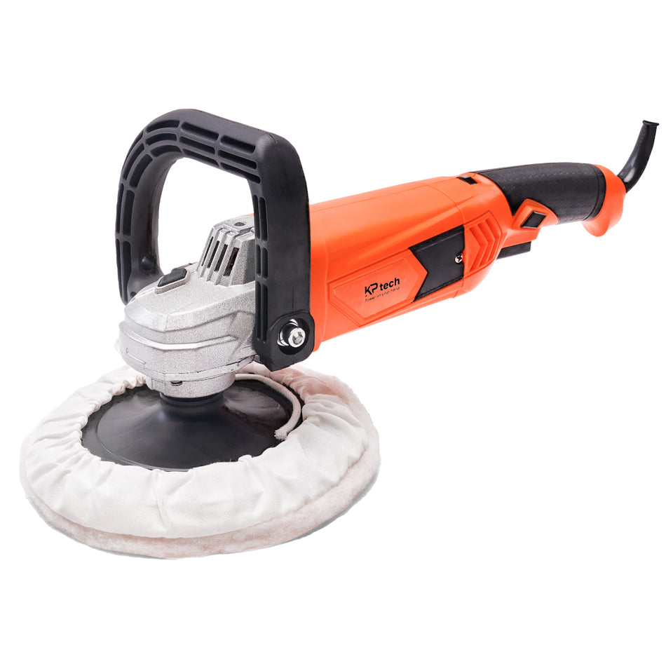 KP Tech Angle Polisher 1400W | 500-3600rpm | With 1pcs polishing pad & polishing bonnet each