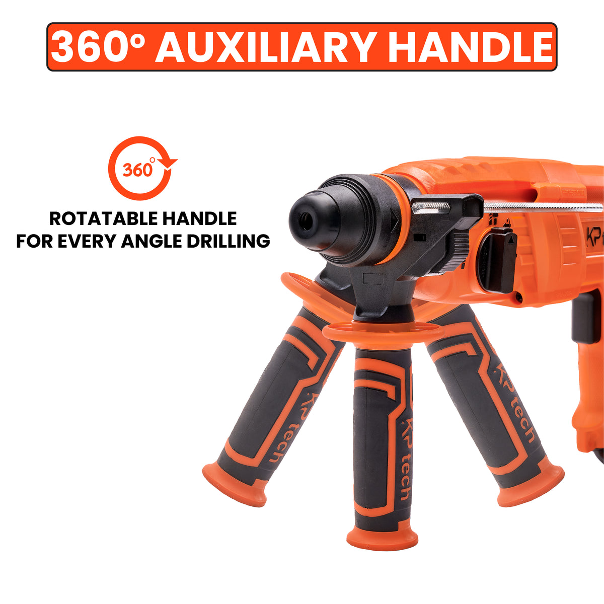 Key Tech 800w KP Tech Rotary Hammer 800W | 0-1100 RPM | With 3 drills and 2 chisels ...
