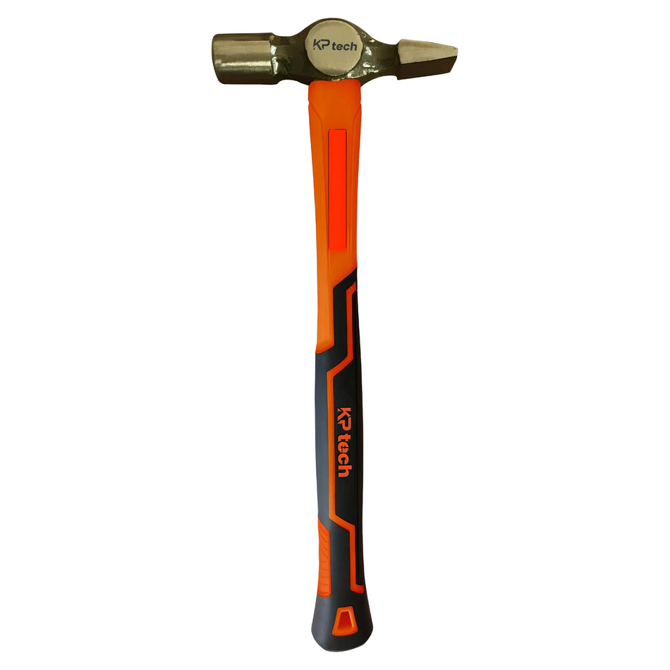 KP Tech Cross Pein Hammer HT-CPH2501 | Forged Steel Head | Durable Wooden Handle | Ideal for Shaping & Driving Pins