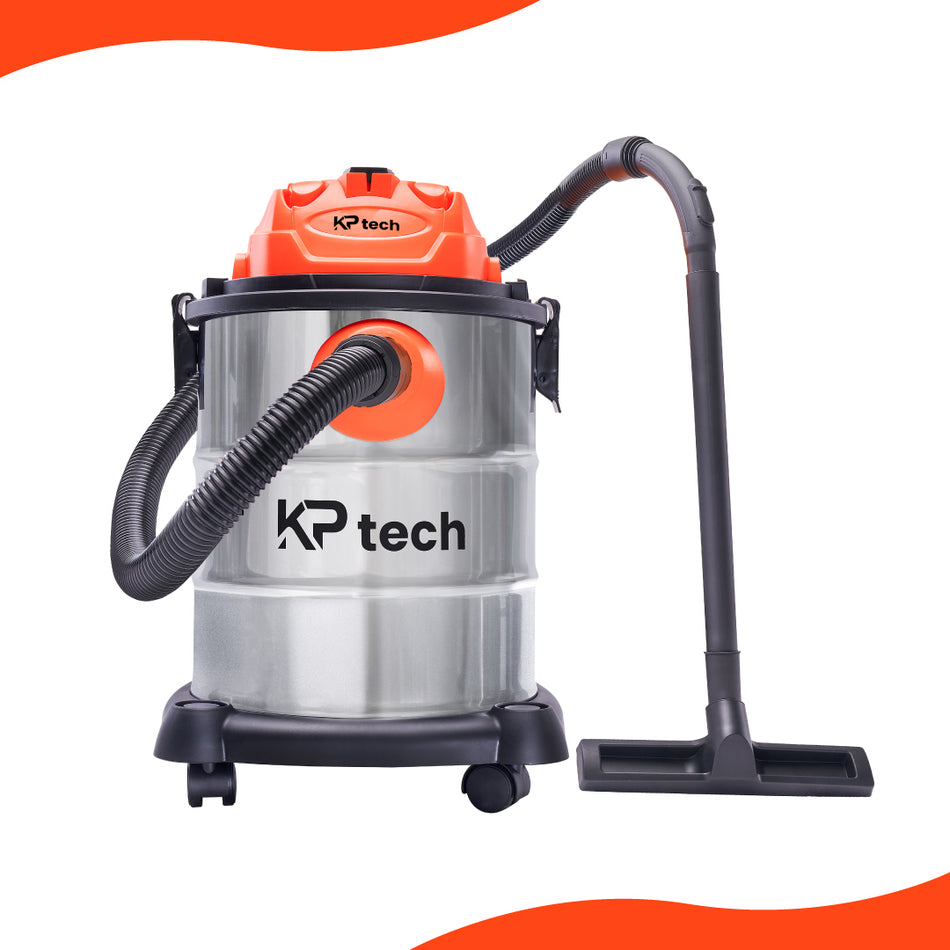 KP Tech vacuum cleaner with 25L capacity used for wet and dry dust as well as has domestic and industrial use