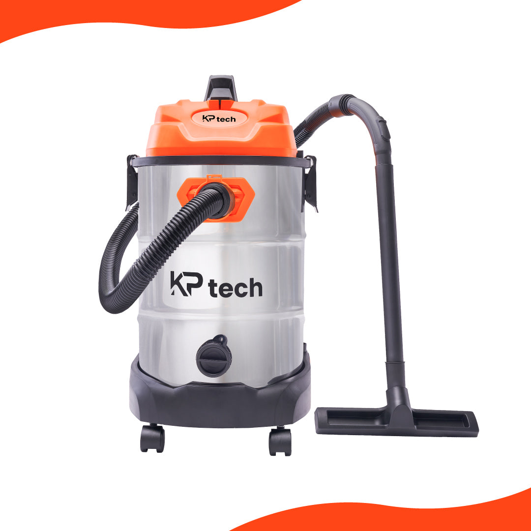 KP Tech vacuum cleaner with 30L capacity used for wet and dry dust as well as has domestic and industrial use